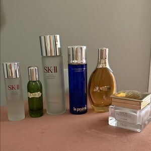 Empty luxury Skincare bottles